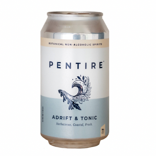 Pentire Adrift & Tonic Alcohol Free Spirit (330ml can) (0% abv.)